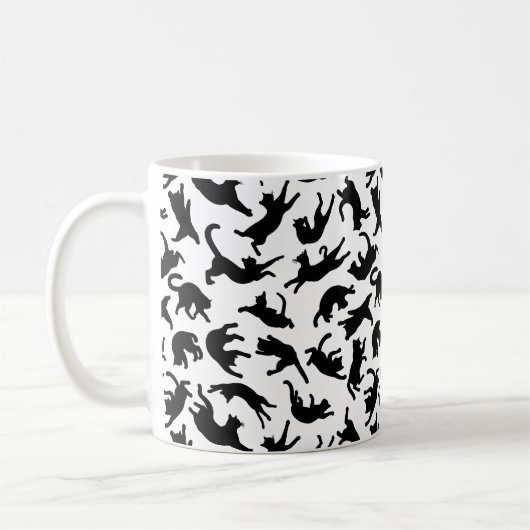 Katten tuimelen koffiemok (Links)