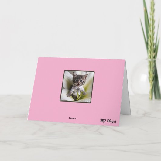 Katten tulpen kaart (Achterkant)