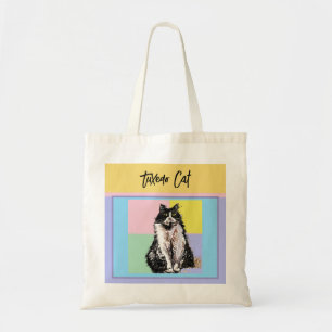 Katten Tuxedo Pastel Katten Dames Pastelkleuren Tote Bag
