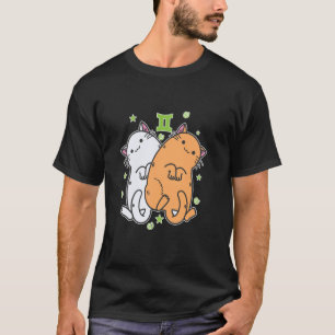 Katten Tweelingen Sterrenbeeld T-shirt