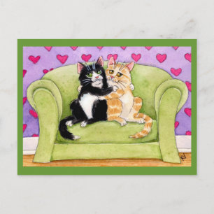 Katten uit de liefde briefkaart
