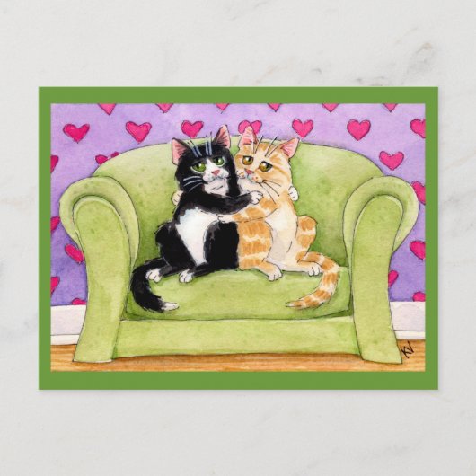Katten uit de liefde briefkaart (Voorkant)