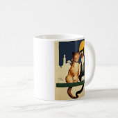 Katten uit het verleden die zingen, grappige en dw koffiemok (Voorkant rechts)