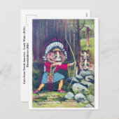 Katten uit Noord-Amerika - Louis Wain Feestdagenkaart (Voorkant / Achterkant)