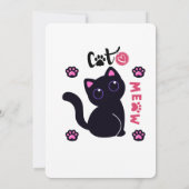 katten uitnodiging ontwerp (Achterkant)