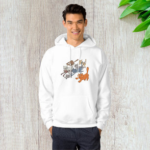 Katten uitvoeren hoodie