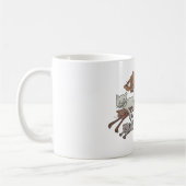 Katten uitvoeren koffiemok (Links)