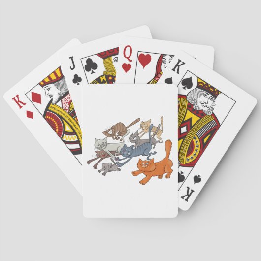 Katten uitvoeren pokerkaarten (Achterkant)