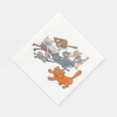 Katten uitvoeren servet (Hoek)