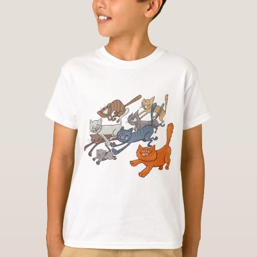 Katten uitvoeren t-shirt (Voorkant)