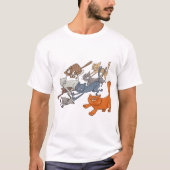 Katten uitvoeren t-shirt (Voorkant)
