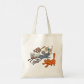 Katten uitvoeren tote bag (Achterkant)