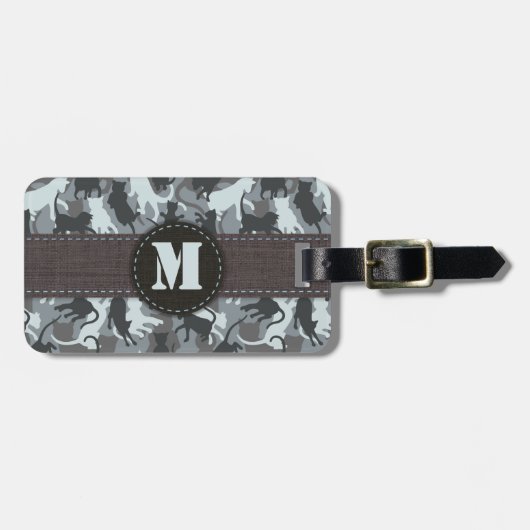 Katten Urban Camouflage Bagagelabel (Voorkant horizontaal)