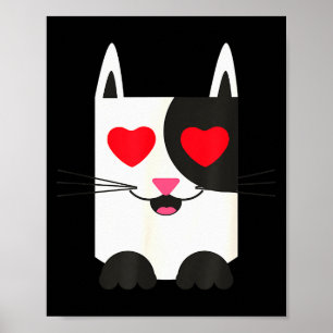 Katten Valentijnsdag Shirt Kitty Valentijnsdag Cad Poster