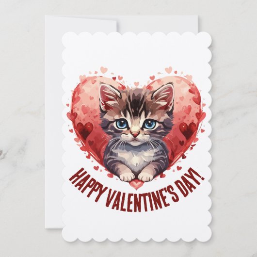 Katten Valentijnskaarten Feestdagenkaart (Voorkant)