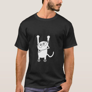 Katten vallende krab kitten huiskatten huisdier di t-shirt