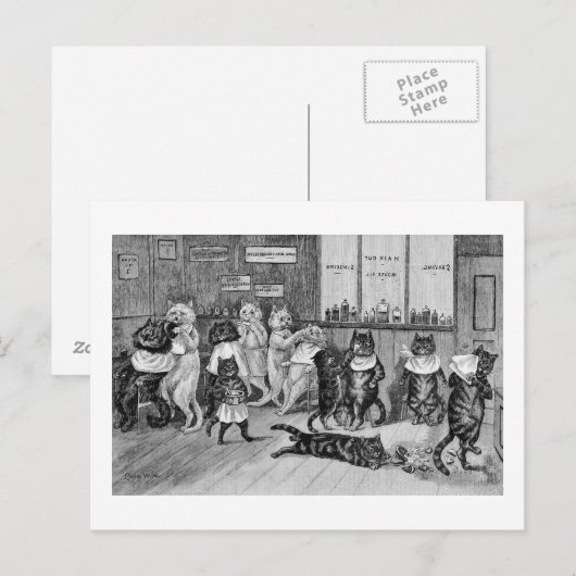 Katten van Barber, Louis Wain Briefkaart (Voorkant / Achterkant)