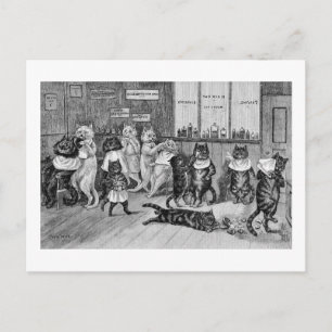 Katten van Barber, Louis Wain Briefkaart