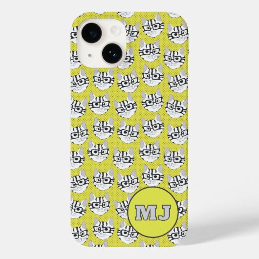Katten van Cadstudios 2.0 - Gele iPhone / iPad hoe Case-Mate iPhone Case (Achterkant)