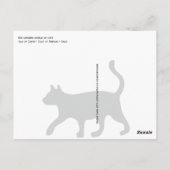 Katten van Capri, kat van tabby - Italië Briefkaart (Achterkant)