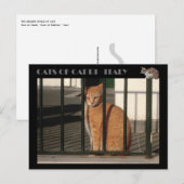 Katten van Capri, rode oranje kat - Italië Briefkaart (Voorkant / Achterkant)