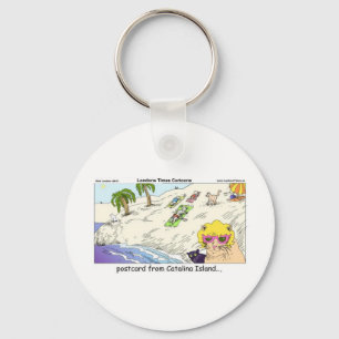 Katten van Catalina Eiland Grappige Cadeau Kaarten Sleutelhanger