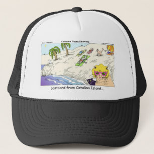 Katten van Catalina-eiland Grappige Cadeau Kaarten Trucker Pet