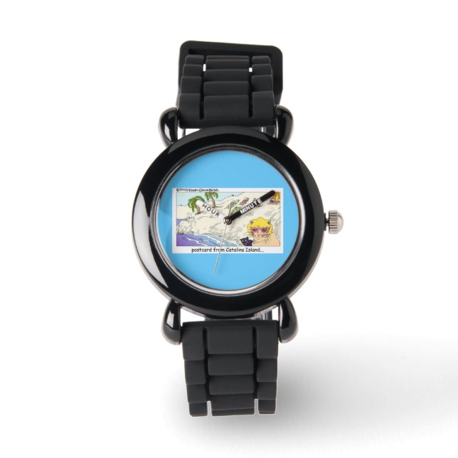 Katten Van Catalina Eiland Grappige Horloge (Voorkant)