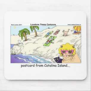 Katten van Catalina Island Funny Gifts Kaarten & T Muismat