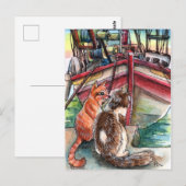 Katten van de Dock Briefkaart (Voorkant / Achterkant)