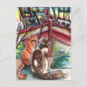 Katten van de Dock Briefkaart (Voorkant)