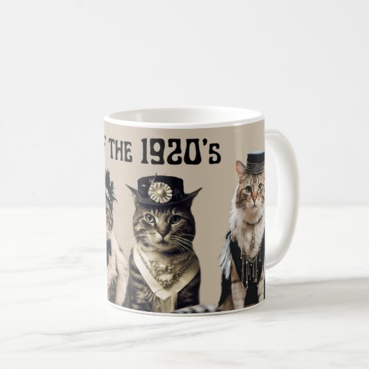 Katten van de jaren '20 Gatsy dansen flapper meisj Koffiemok (Voorkant rechts)