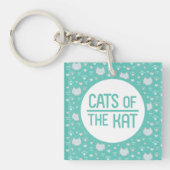 Katten van de Kat Acrylische Sleutelhanger (Voorkant)