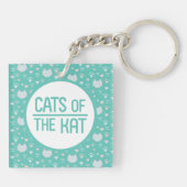 Katten van de Kat Acrylische Sleutelhanger (Achterkant)