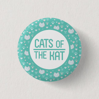 Katten van de Kat-Button Ronde Button 3,2 Cm