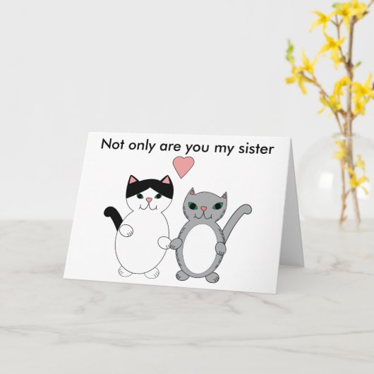 Katten van de Vriend van de zuster de Beste Kaart (Gele Bloem)