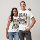 katten van gezelschapshonden sjabloon foto-collage t-shirt (Unisex)