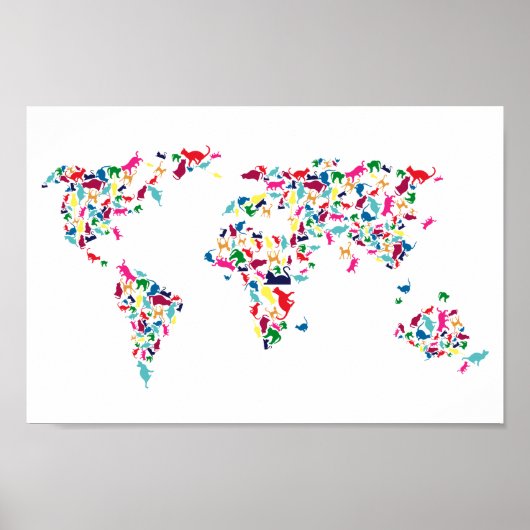 katten van het wereldposter poster (Voorkant)