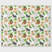 katten van Oerwoud Ras van wilde dieren Cadeaupapier (Vlak)