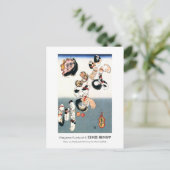 Katten van Utagawa Kuniyoshi Briefkaart (Staand voorkant)