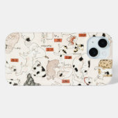 Katten van Utagawa Kuniyoshi Case-Mate iPhone Case (Achterkant (horizontaal))
