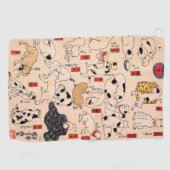 Katten van Utagawa Kuniyoshi Golfhanddoek (Horizontaal)