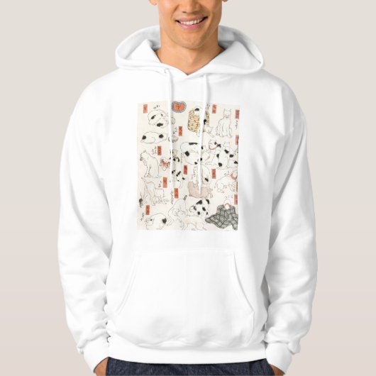 Katten van Utagawa Kuniyoshi Hoodie (Voorkant)