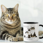 Katten Veel poten Grappig Blauw Mok