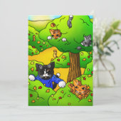 Katten verbergen en zoeken kaart (Staand voorkant)