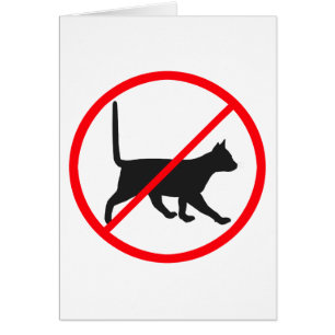 Katten verboden!
