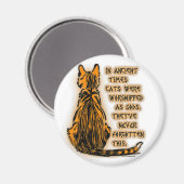 Katten vereerd als goden magneet (Voorkant / Achterkant)
