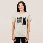 Katten vergeten nooit dat ze goden waren Tri-Blend shirt (Voorkant volledig)