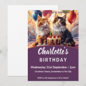 Katten Verjaardag Kaart (Voorkant / Achterkant)