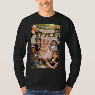 katten verjaardagsfeest thema t-shirt